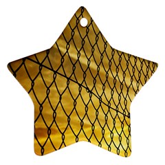 Chain Link Fence  Ornament (star) by artworkshop