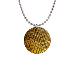 Chain Link Fence  1  Button Necklace by artworkshop