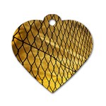 Chain Link Fence  Dog Tag Heart (One Side) Front