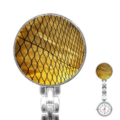 Chain Link Fence  Stainless Steel Nurses Watch by artworkshop