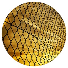 Chain Link Fence  Round Trivet by artworkshop