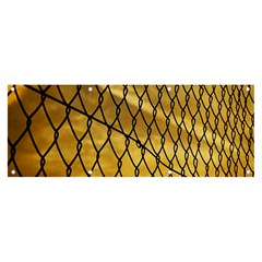 Chain Link Fence  Banner And Sign 8  X 3  by artworkshop