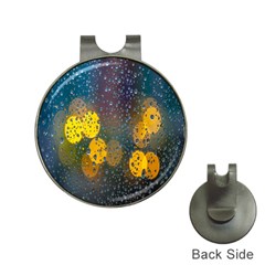 Bokeh Raindrops Window  Hat Clips With Golf Markers by artworkshop