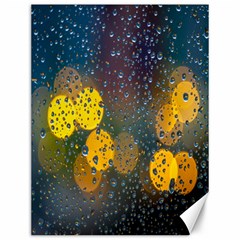 Bokeh Raindrops Window  Canvas 12  X 16  by artworkshop