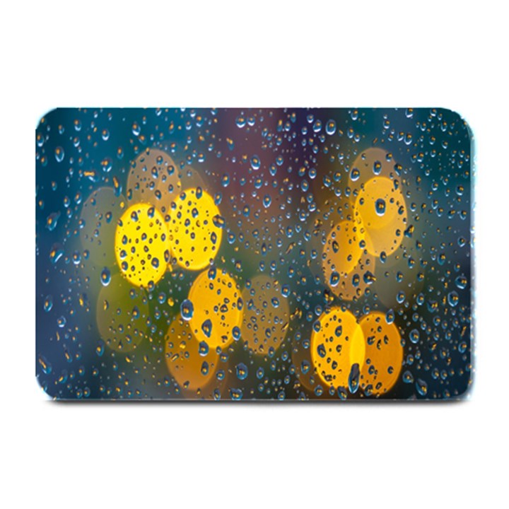 Bokeh Raindrops Window  Plate Mats