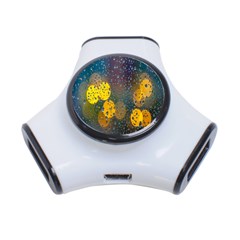 Bokeh Raindrops Window  3-port Usb Hub by artworkshop