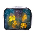 Bokeh Raindrops Window  Mini Toiletries Bag (One Side) Front