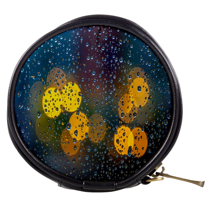 Bokeh Raindrops Window  Mini Makeup Bag