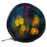 Bokeh Raindrops Window  Mini Makeup Bag Back