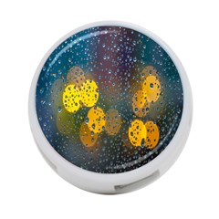 Bokeh Raindrops Window  4-port Usb Hub (two Sides) by artworkshop