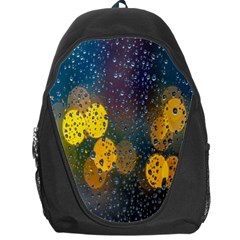 Bokeh Raindrops Window  Backpack Bag by artworkshop