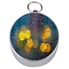 Bokeh Raindrops Window  Silver Compasses by artworkshop