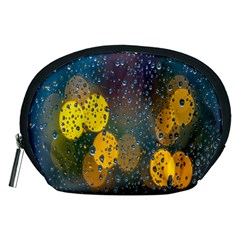 Bokeh Raindrops Window  Accessory Pouch (medium) by artworkshop