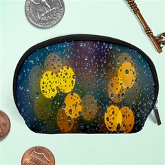 Bokeh Raindrops Window  Accessory Pouch (large) by artworkshop