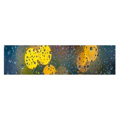 Bokeh Raindrops Window  Oblong Satin Scarf (16  X 60 ) by artworkshop