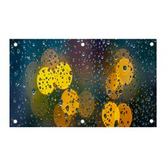 Bokeh Raindrops Window  Banner And Sign 5  X 3  by artworkshop