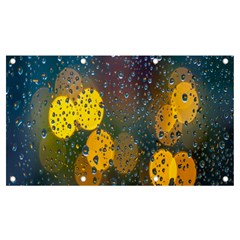 Bokeh Raindrops Window  Banner And Sign 7  X 4  by artworkshop