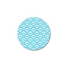  Waves Ocean Blue Texture Golf Ball Marker by artworkshop