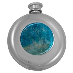  Pattern Design Texture Round Hip Flask (5 Oz) by artworkshop