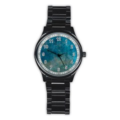  Pattern Design Texture Stainless Steel Round Watch