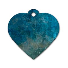  Pattern Design Texture Dog Tag Heart (two Sides) by artworkshop