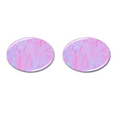  Texture Pink Light Blue Cufflinks (oval) by artworkshop