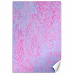  Texture Pink Light Blue Canvas 12  X 18  by artworkshop