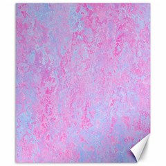  Texture Pink Light Blue Canvas 8  X 10  by artworkshop