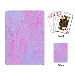  Texture Pink Light Blue Playing Cards Single Design (rectangle) by artworkshop