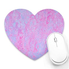  Texture Pink Light Blue Heart Mousepads by artworkshop