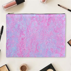  Texture Pink Light Blue Cosmetic Bag (xl) by artworkshop