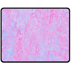  Texture Pink Light Blue Fleece Blanket (medium) 