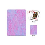  Texture Pink Light Blue Playing Cards Single Design (Mini) Back