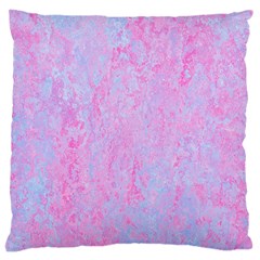  Texture Pink Light Blue Large Cushion Case (one Side) by artworkshop