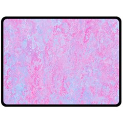  Texture Pink Light Blue Double Sided Fleece Blanket (large)  by artworkshop