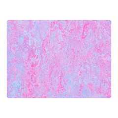  Texture Pink Light Blue Double Sided Flano Blanket (mini)  by artworkshop