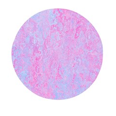  Texture Pink Light Blue Mini Round Pill Box by artworkshop