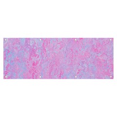  Texture Pink Light Blue Banner And Sign 8  X 3  by artworkshop