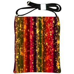 Background Stars Pattern Wallpaper Christmas Shoulder Sling Bag by artworkshop