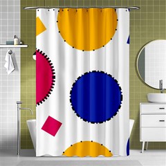 Circles Shower Curtain 48  X 72  (small)  by nateshop