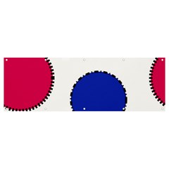 Circles Banner And Sign 12  X 4 