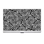 Design-background white black Business Card Holder Front