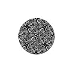 Design-background white black Golf Ball Marker (10 pack) Front