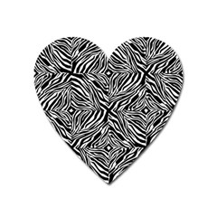 Design-background White Black Heart Magnet by nateshop