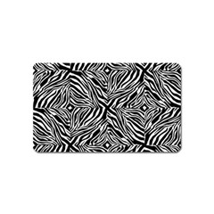 Design-background White Black Magnet (name Card) by nateshop