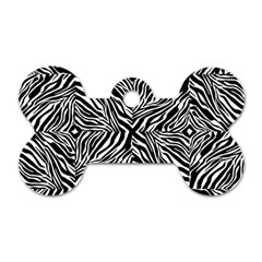 Design-background White Black Dog Tag Bone (two Sides) by nateshop