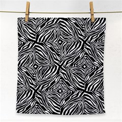 Design-background White Black Face Towel by nateshop