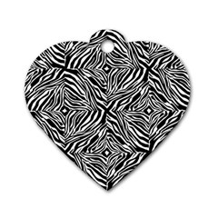 Design-background White Black Dog Tag Heart (two Sides) by nateshop