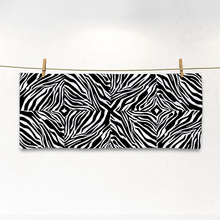 Design-background white black Hand Towel