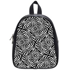 Design-background White Black School Bag (small) by nateshop